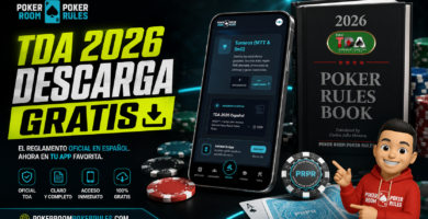 DA 2026 en Español para descargar gratis desde la app Poker Room Poker Rules. Reglamento oficial de torneos de póker traducido por Carlos Herrera.